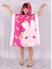Kids Bunny Patterned Hoodie Towel